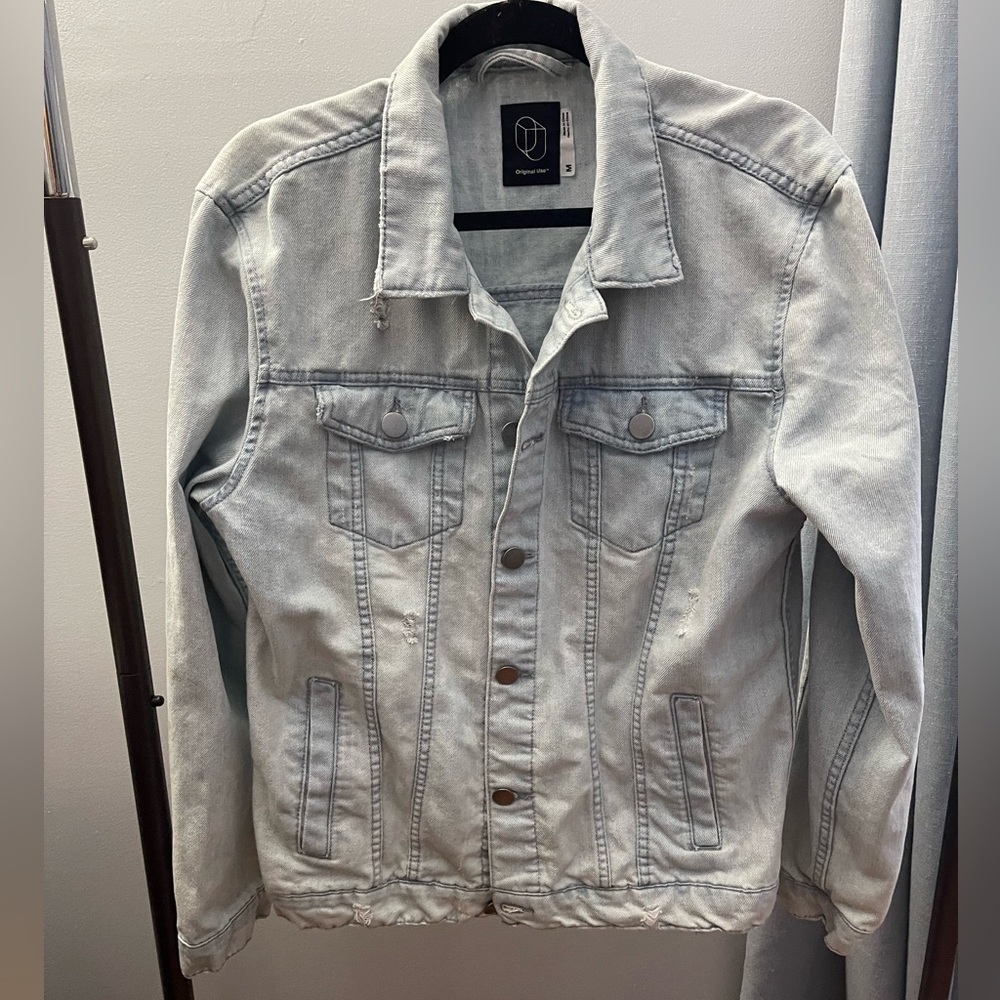 Original Use Light Gray Denim Jacket
